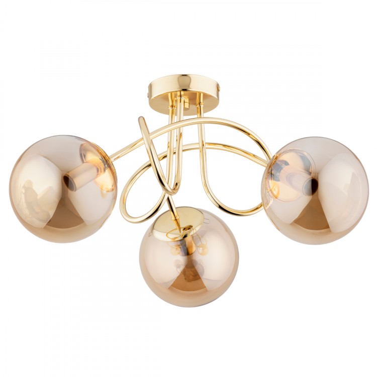 BANKO ZŁOTA 3xE14 Alfa Lampa Sufitowa 62365
