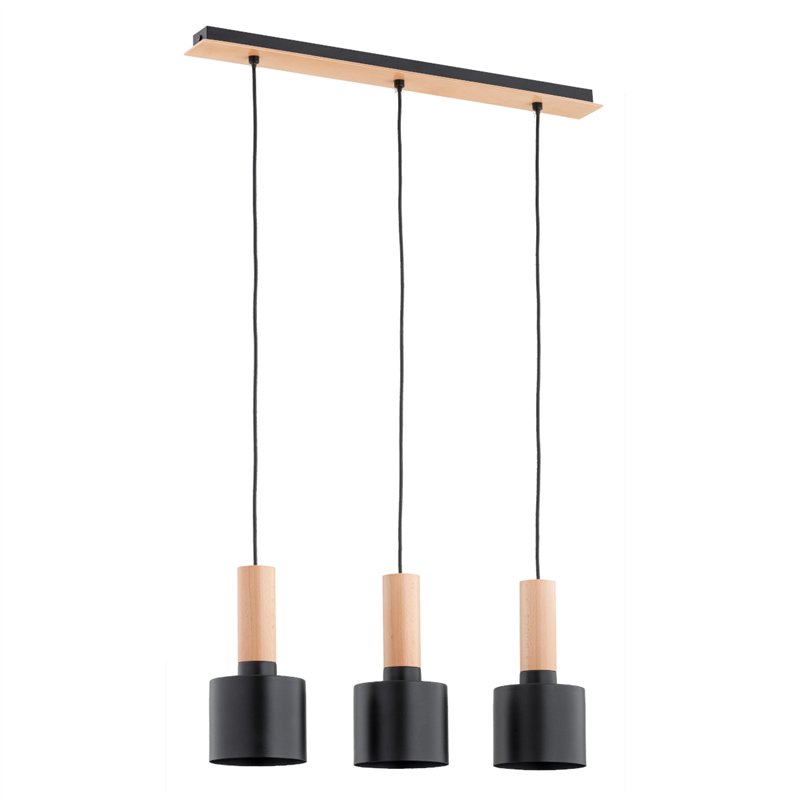 KASTEL RETRO DREWNIANA 3xE27 Alfa Lampa Wisząca KASTEL RETRO DREWNIANA 3xE27 Alfa Lampa Wisząca