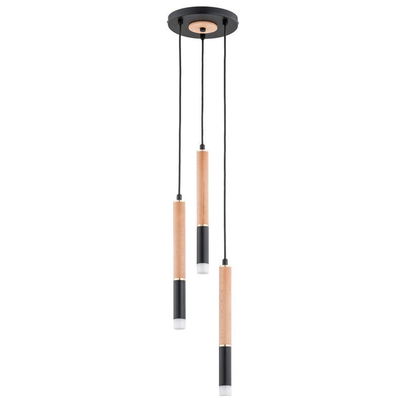 RODEO DREWNIANA 3xG9 Alfa Lampa Wisząca RODEO DREWNIANA 3xG9 Alfa Lampa Wisząca