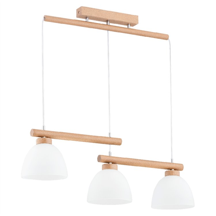 DENVER DREWNIANA 3xE27 Alfa Lampa Wisząca