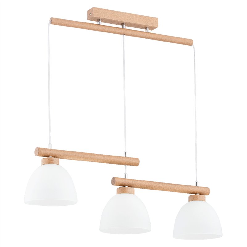 DENVER DREWNIANA 3xE27 Alfa Lampa Wisząca DENVER DREWNIANA 3xE27 Alfa Lampa Wisząca