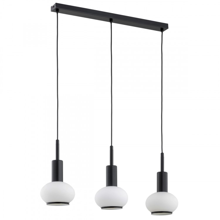 ZEBRA CZARNO-BIAŁA 3xE14 Alfa Lampa Wisząca 62309