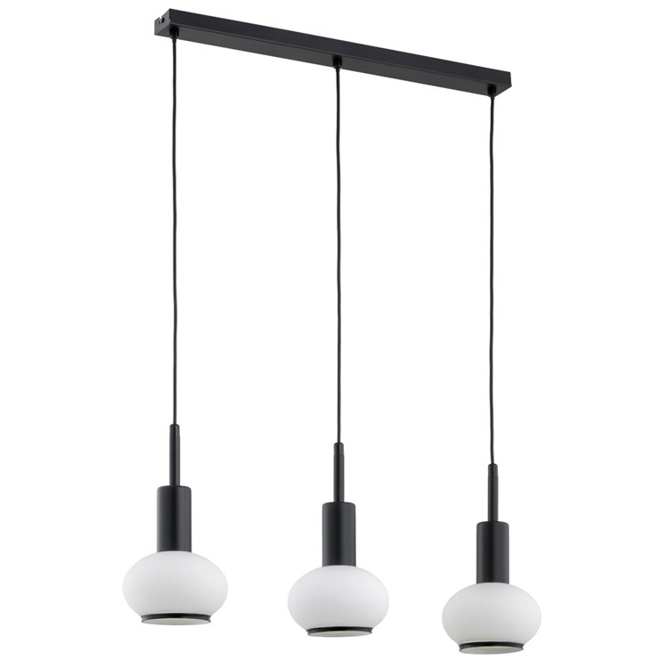 ZEBRA CZARNO-BIAŁA 3xE14 Alfa Lampa Wisząca