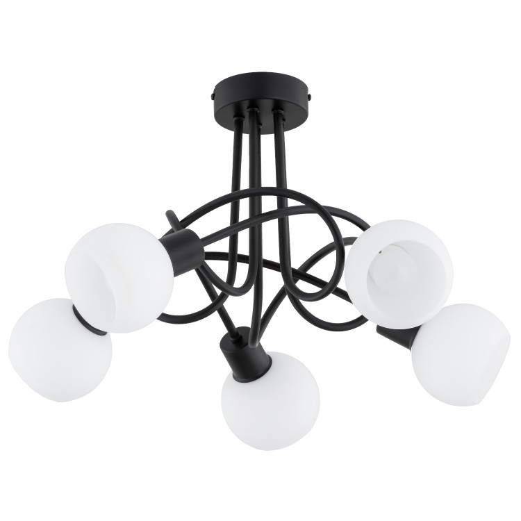 ERYKA CZARNA 5xE14 Alfa Lampa Sufitowa 63312