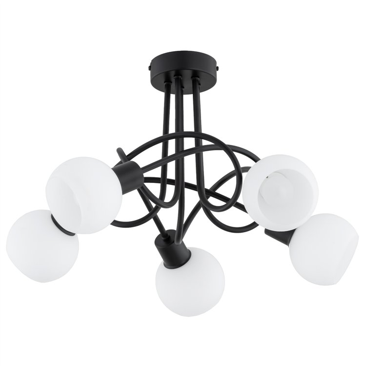 ERYKA CZARNA 5xE14 Alfa Lampa Sufitowa