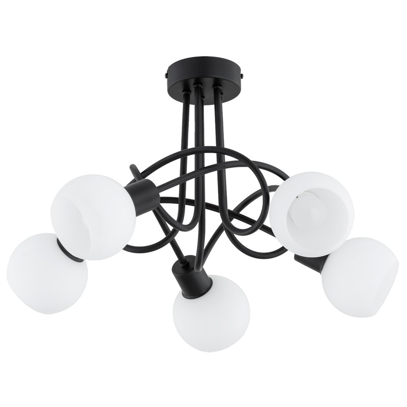 ERYKA CZARNA 5xE14 Alfa Lampa Sufitowa ERYKA CZARNA 5xE14 Alfa Lampa Sufitowa