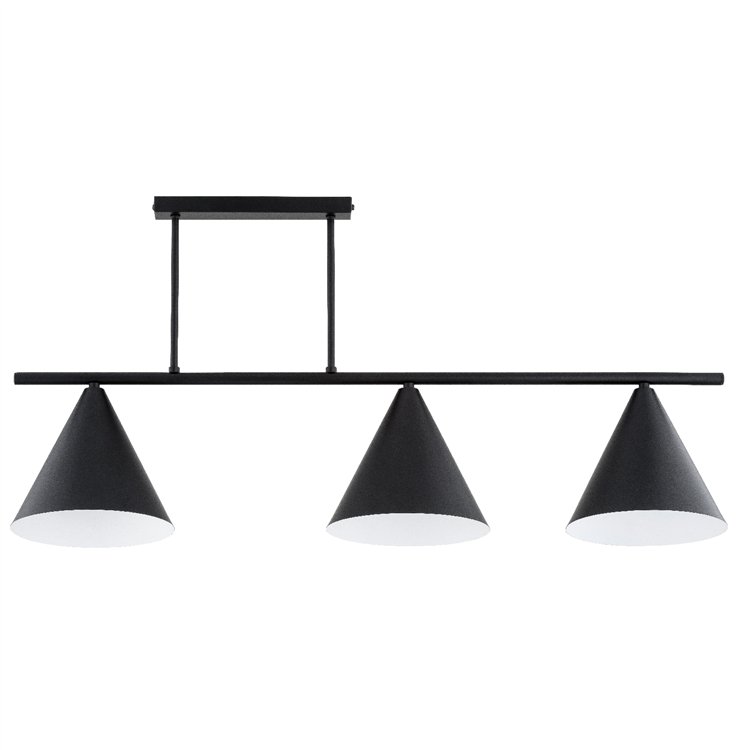 TORUS CZARNA 3xE27 Alfa Lampa Sufitowa