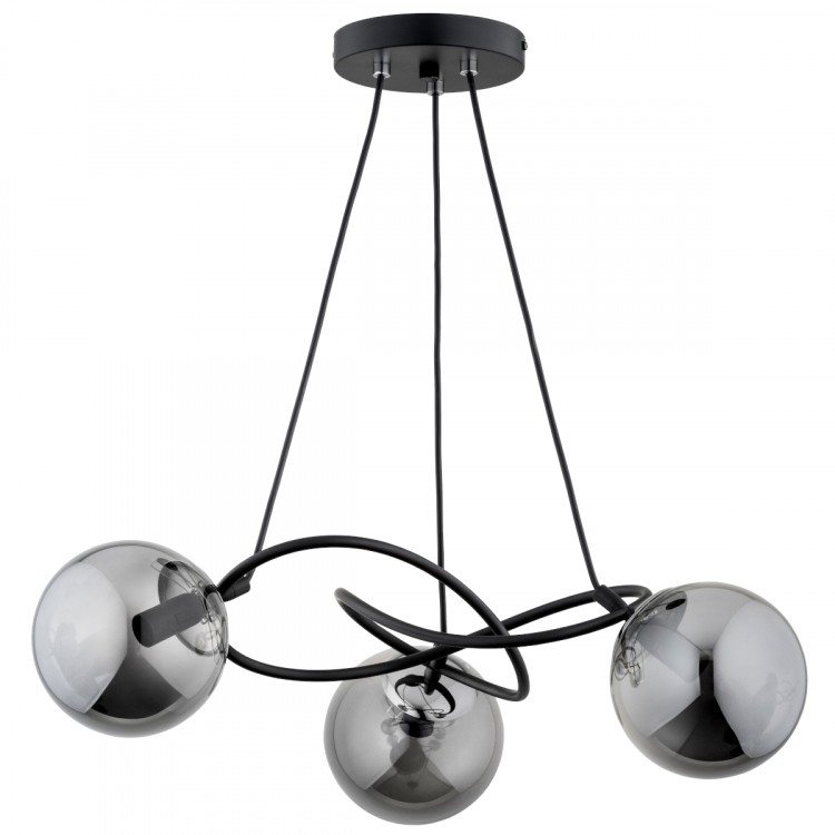 VELTA CZARNA 3xE14 Alfa Lampa Sufitowa 62344