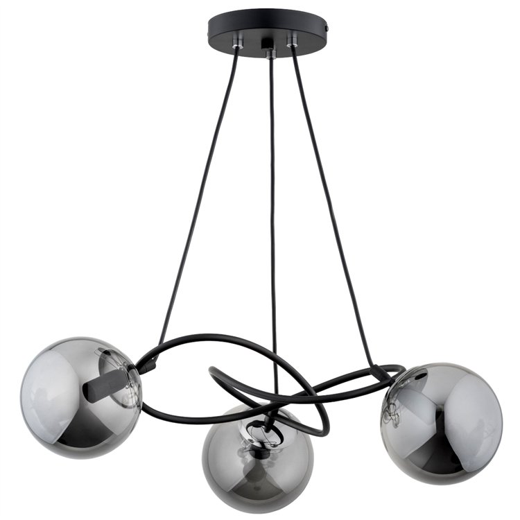 VELTA CZARNA 3xE14 Alfa Lampa Sufitowa