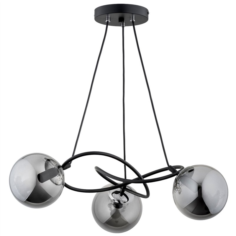 VELTA CZARNA 3xE14 Alfa Lampa Sufitowa VELTA CZARNA 3xE14 Alfa Lampa Sufitowa