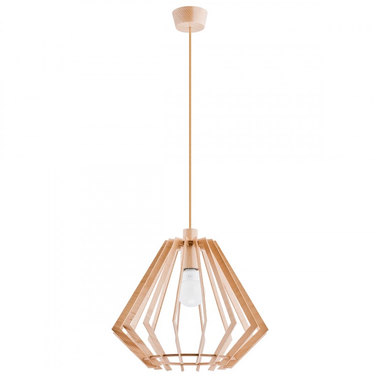 NOEL DREWNIANA 1xE27 Alfa Lampa Wisząca 60319