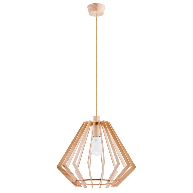NOEL DREWNIANA 1xE27 Alfa Lampa Wisząca