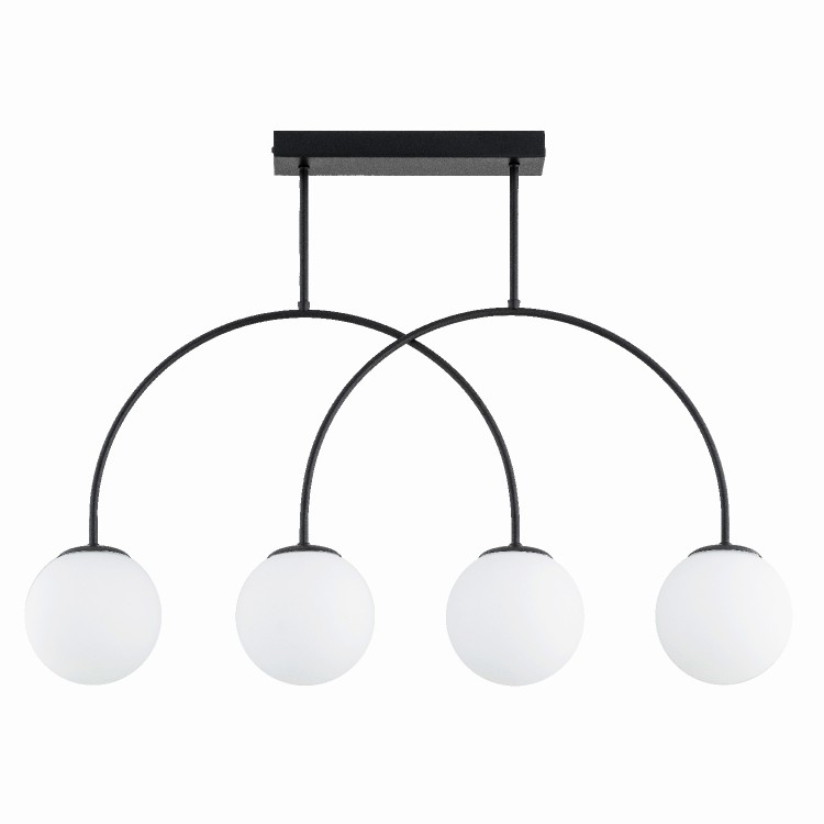 DILAR CZARNA & BIAŁA 4xE14 Alfa Lampa Sufitowa 63292