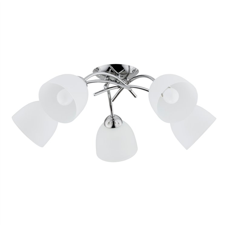 MIRAŻ CHROM 5xE27 Alfa Lampa Sufitowa