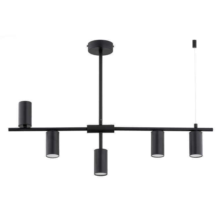 SAUR CZARNA 5xGU10 Alfa Lampa Sufitowa 63322