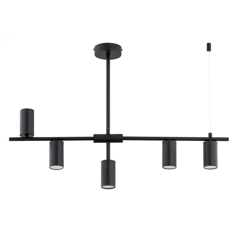 SAUR CZARNA 5xGU10 Alfa Lampa Sufitowa