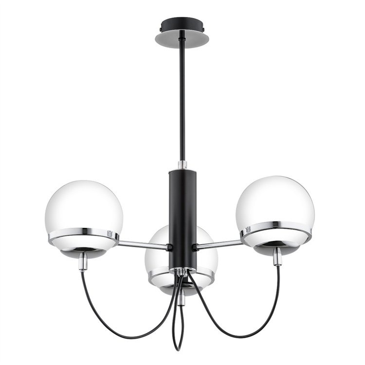 AURON CZARNO-BIAŁA 3xE14 Alfa Lampa Sufitowa