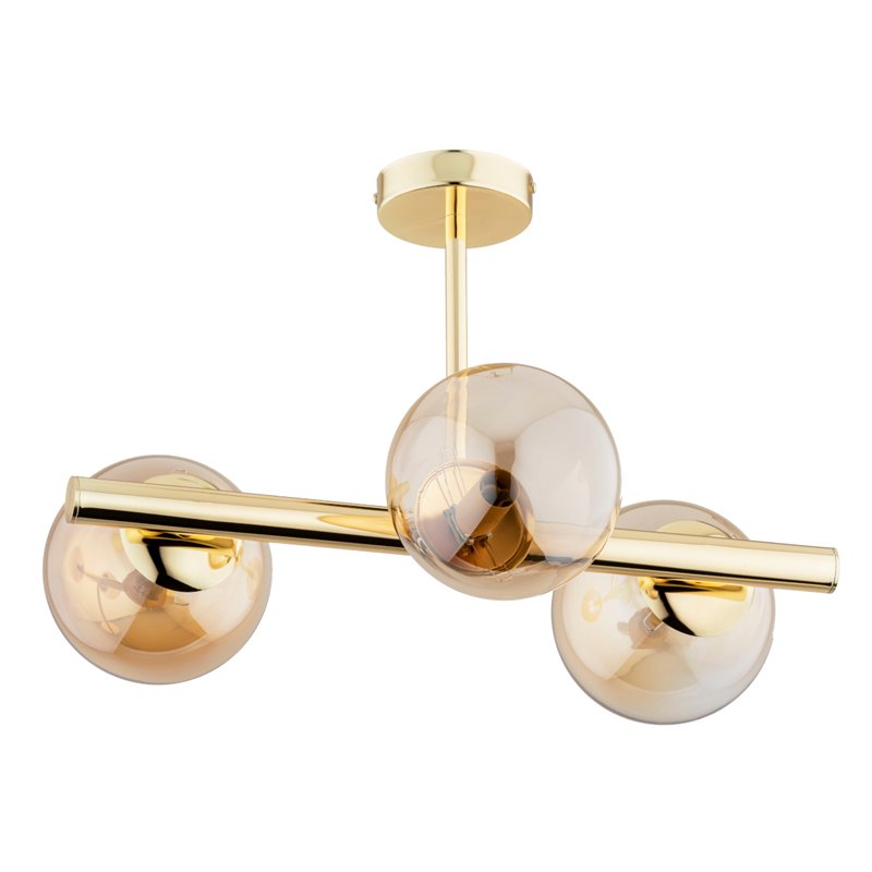 ERAL ZŁOTA 3xE14 Alfa Lampa Sufitowa ERAL ZŁOTA 3xE14 Alfa Lampa Sufitowa