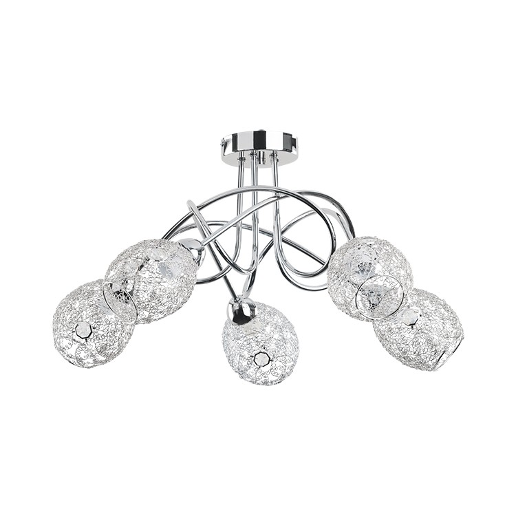 VERA CHROM 5xE14 Alfa Lampa Sufitowa 17845