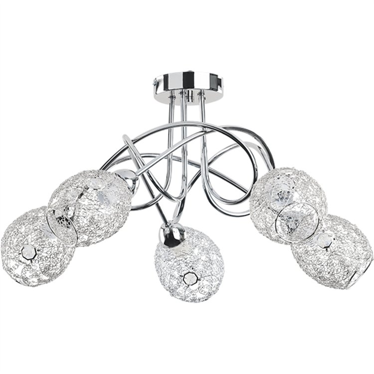 VERA CHROM 5xE14 Alfa Lampa Sufitowa