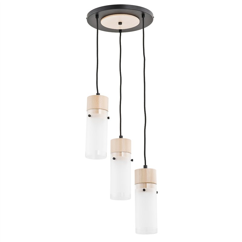 TANTUM DREWNIANA 3xE27 Alfa Lampa Wisząca TANTUM DREWNIANA 3xE27 Alfa Lampa Wisząca