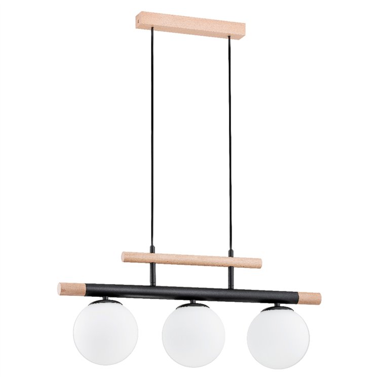 TRENDY DREWNIANA 3xE14 Alfa Lampa Wisząca