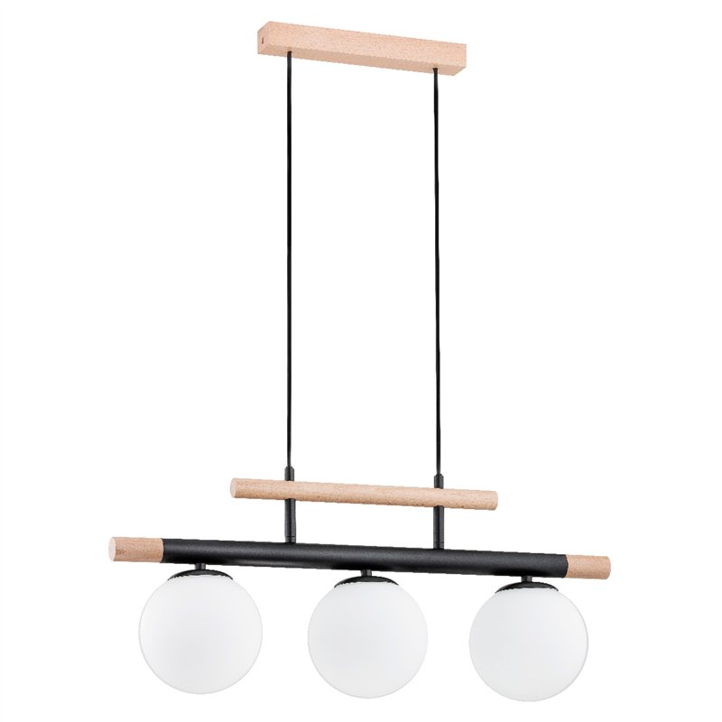 TRENDY DREWNIANA 3xE14 Alfa Lampa Wisząca TRENDY DREWNIANA 3xE14 Alfa Lampa Wisząca