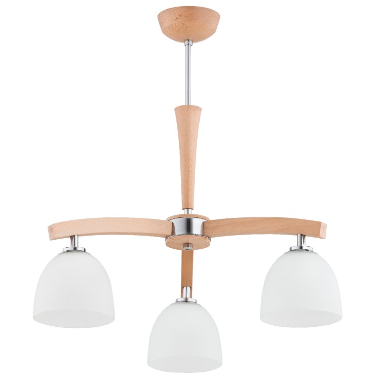 AXIM DREWNIANA 3xE27 Alfa Lampa Sufitowa 62517