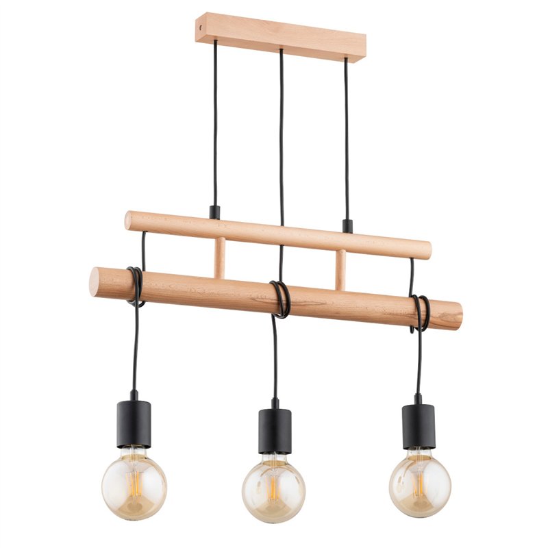 ESTRA DREWNIANA 3xE27 Alfa Lampa Wisząca ESTRA DREWNIANA 3xE27 Alfa Lampa Wisząca