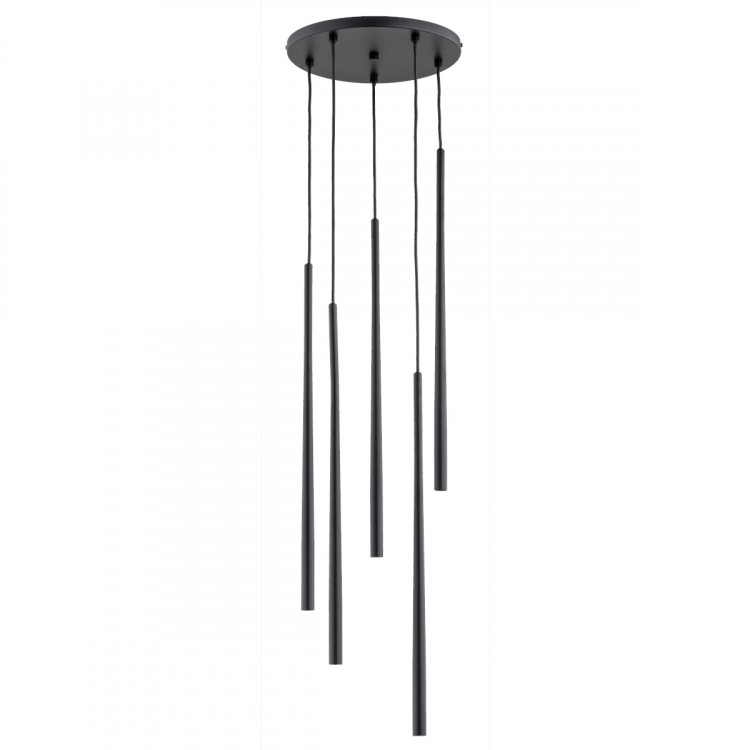 CARMEN CZARNA 5xG9 LED Alfa Lampa Wisząca 63147