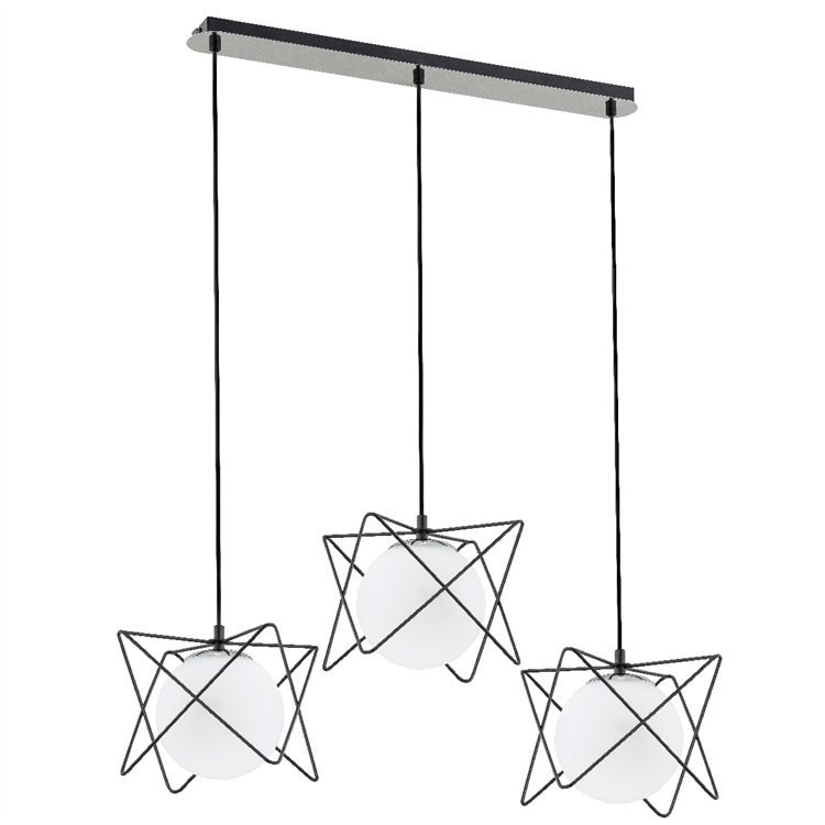 SAGITO TRACK CZARNO-BIAŁA 3xE14 Alfa Lampa Wisząca