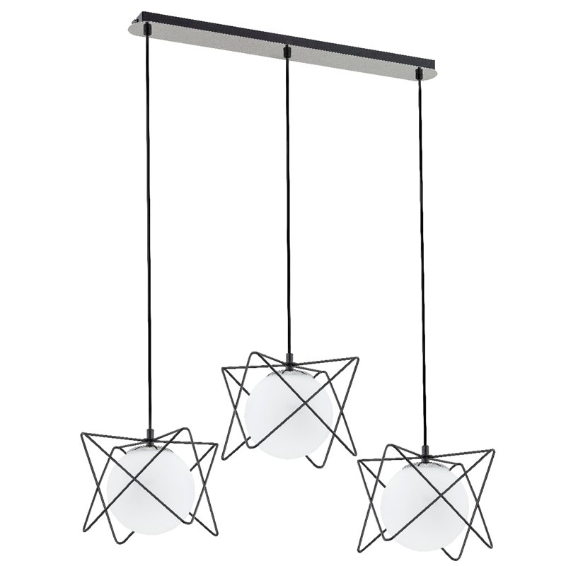 SAGITO TRACK CZARNO-BIAŁA 3xE14 Alfa Lampa Wisząca SAGITO TRACK CZARNO-BIAŁA 3xE14 Alfa Lampa Wisząca