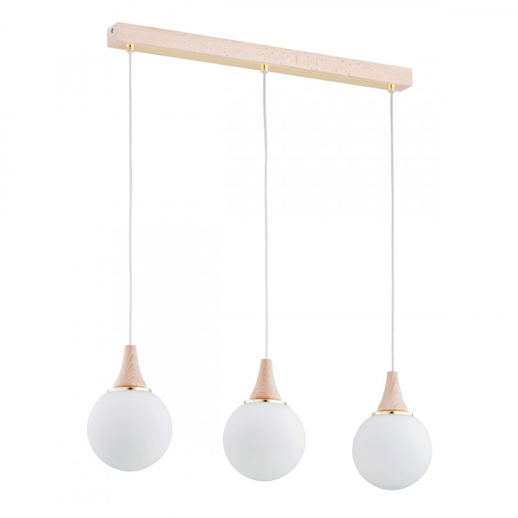 TRENTO DREWNIANA 3xE14 Alfa Lampa Wisząca 62320