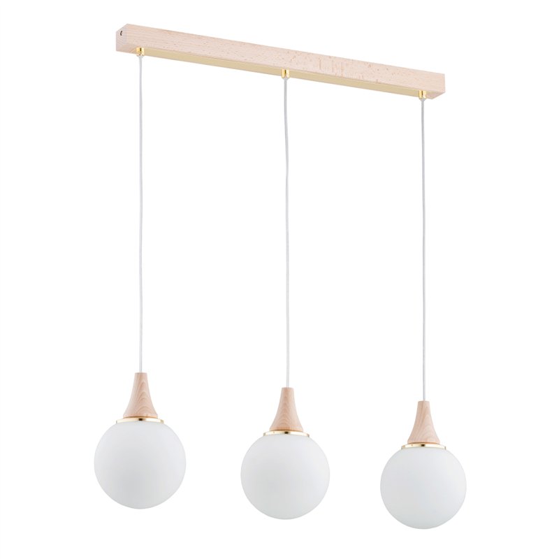TRENTO DREWNIANA 3xE14 Alfa Lampa Wisząca TRENTO DREWNIANA 3xE14 Alfa Lampa Wisząca