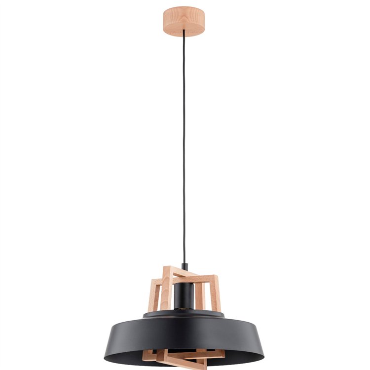 BATUT DREWNIANA 1xE27 Alfa Lampa Wisząca