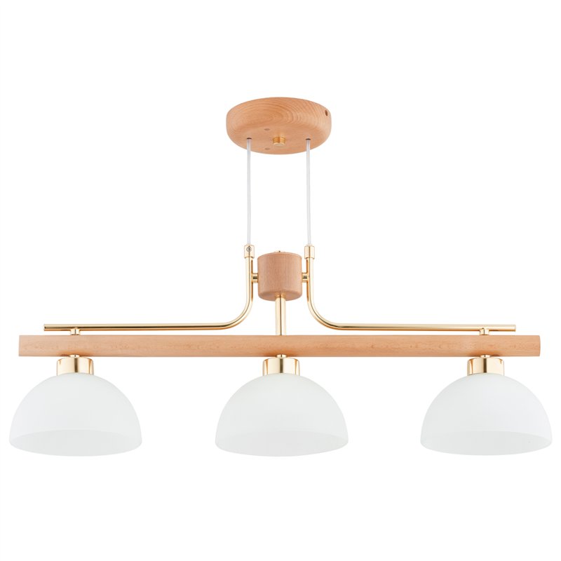 LESSI DREWNIANA 3xE27 Alfa Lampa Wisząca LESSI DREWNIANA 3xE27 Alfa Lampa Wisząca