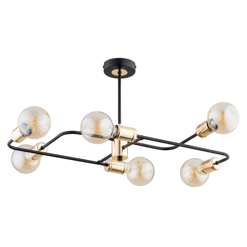 LATINUM CZARNA 6xE14 Alfa Lampa Sufitowa LATINUM CZARNA 6xE14 Alfa Lampa Sufitowa