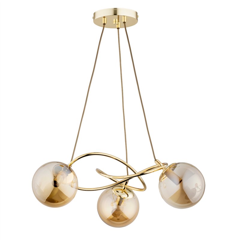 VELTA ZŁOTA 3xE14 Alfa Lampa Sufitowa VELTA ZŁOTA 3xE14 Alfa Lampa Sufitowa