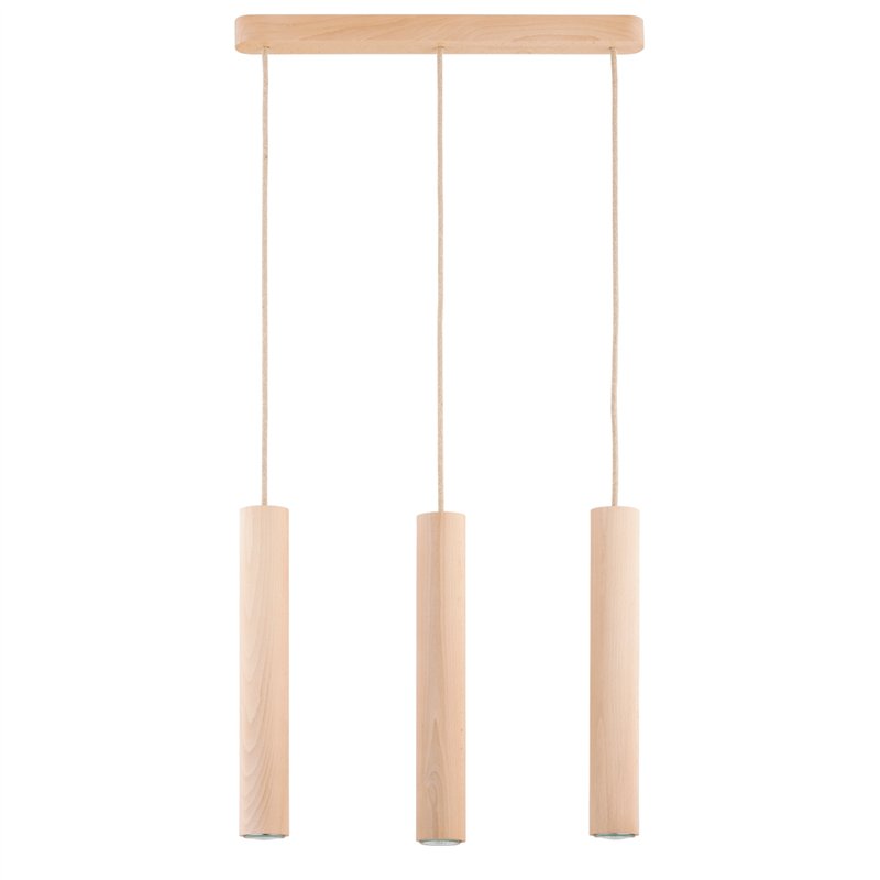 ANAID DREWNIANA 3xGU10 LED Alfa Lampa Wisząca ANAID DREWNIANA 3xGU10 LED Alfa Lampa Wisząca