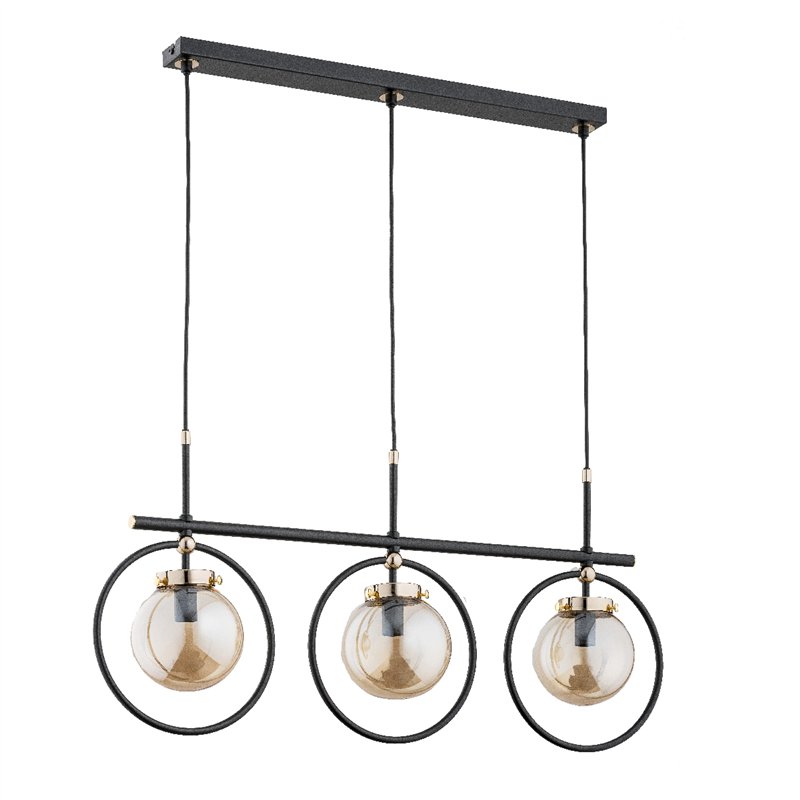 EMIKO CZARNA 3xE14 Alfa Lampa Wisząca EMIKO CZARNA 3xE14 Alfa Lampa Wisząca