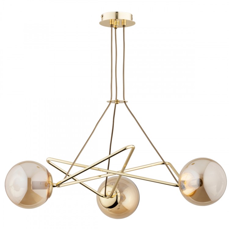 TRISTAN ZŁOTA 3xE14 Alfa Lampa Sufitowa 62343