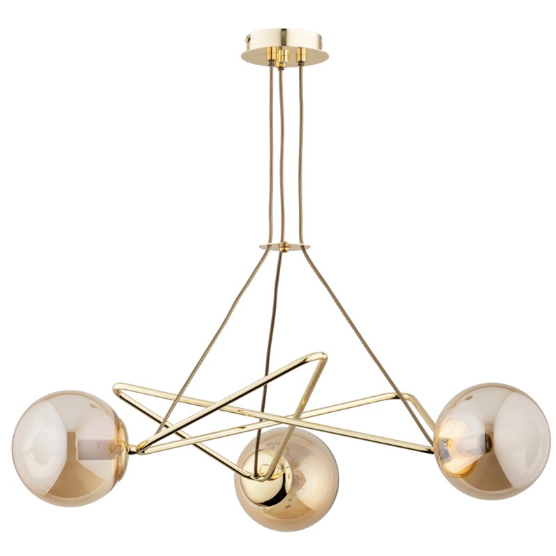 TRISTAN ZŁOTA 3xE14 Alfa Lampa Sufitowa TRISTAN ZŁOTA 3xE14 Alfa Lampa Sufitowa