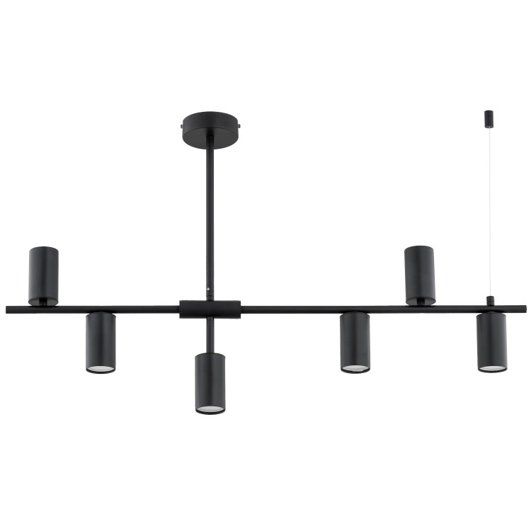 SAUR CZARNA 6xGU10 Alfa Lampa Sufitowa 63323