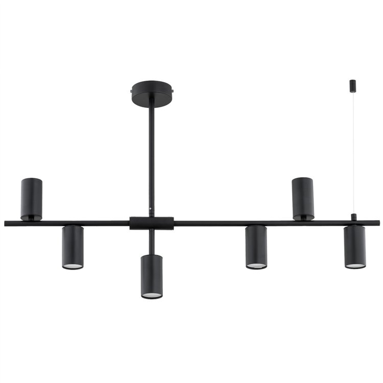SAUR CZARNA 6xGU10 Alfa Lampa Sufitowa