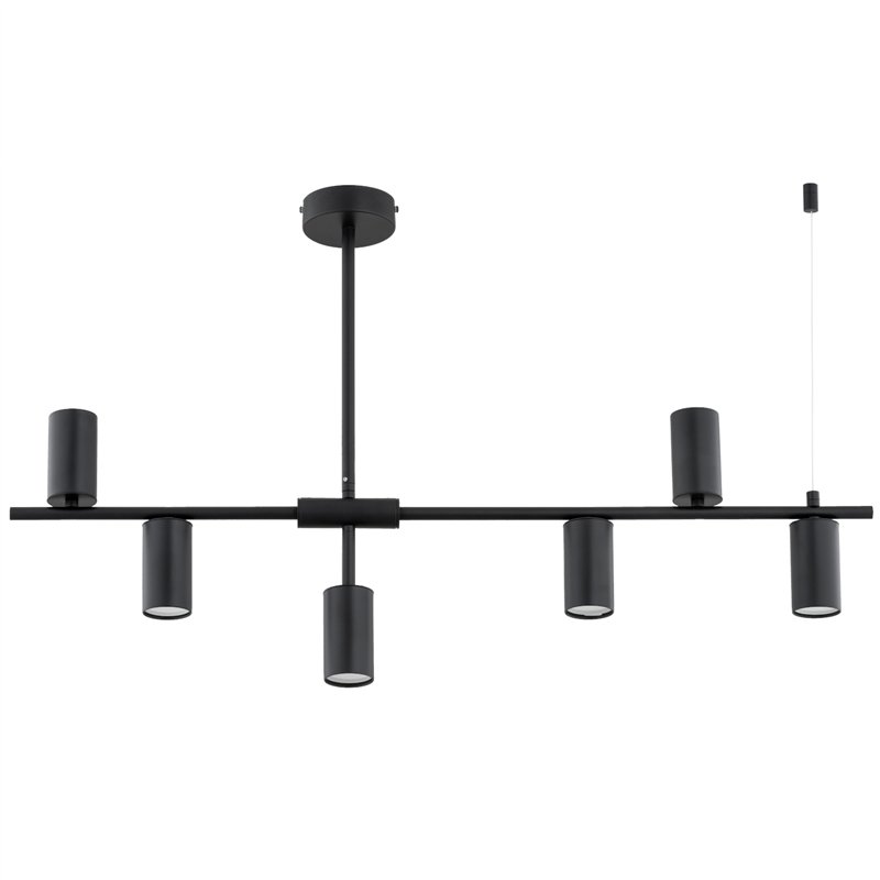 SAUR CZARNA 6xGU10 Alfa Lampa Sufitowa SAUR CZARNA 6xGU10 Alfa Lampa Sufitowa