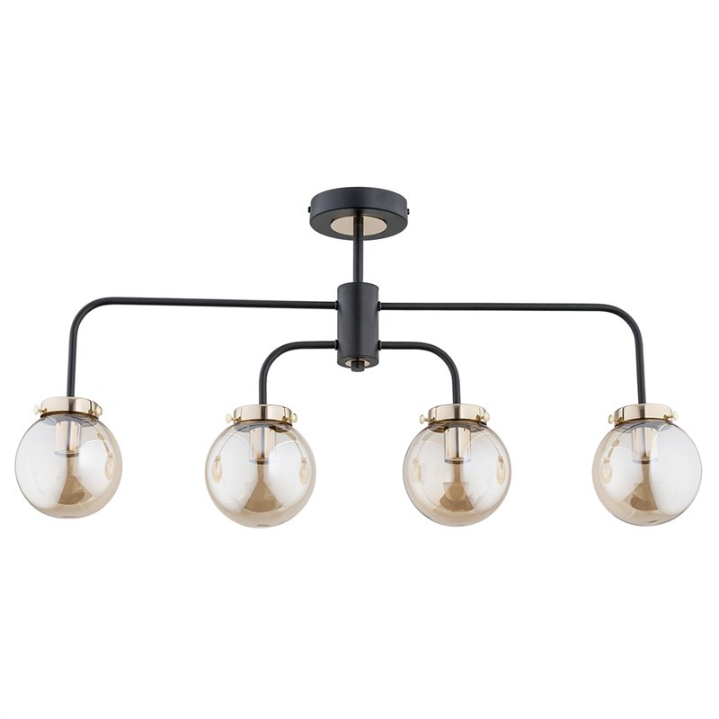 LINIO CZARNA 4xE14 Alfa Lampa Sufitowa LINIO CZARNA 4xE14 Alfa Lampa Sufitowa