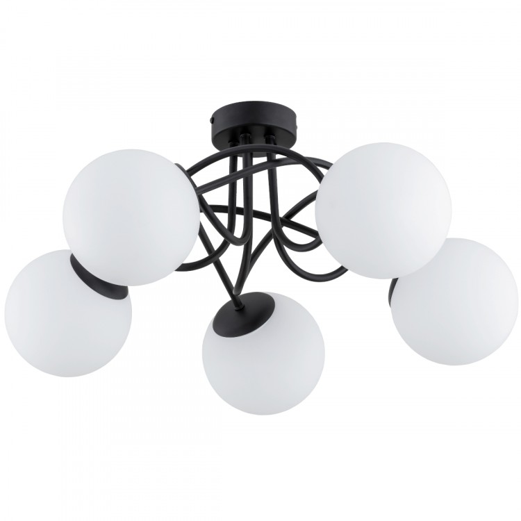 BANKO CZARNO-BIAŁA 5xE14 Alfa Lampa Sufitowa 63201