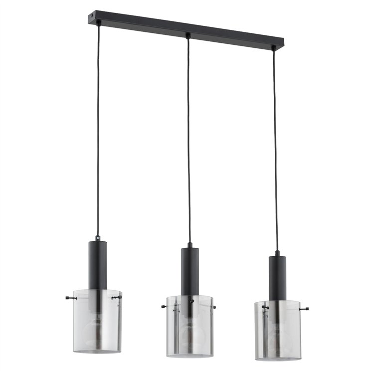 CELIA CZARNA 3xE27 Alfa Lampa Wisząca