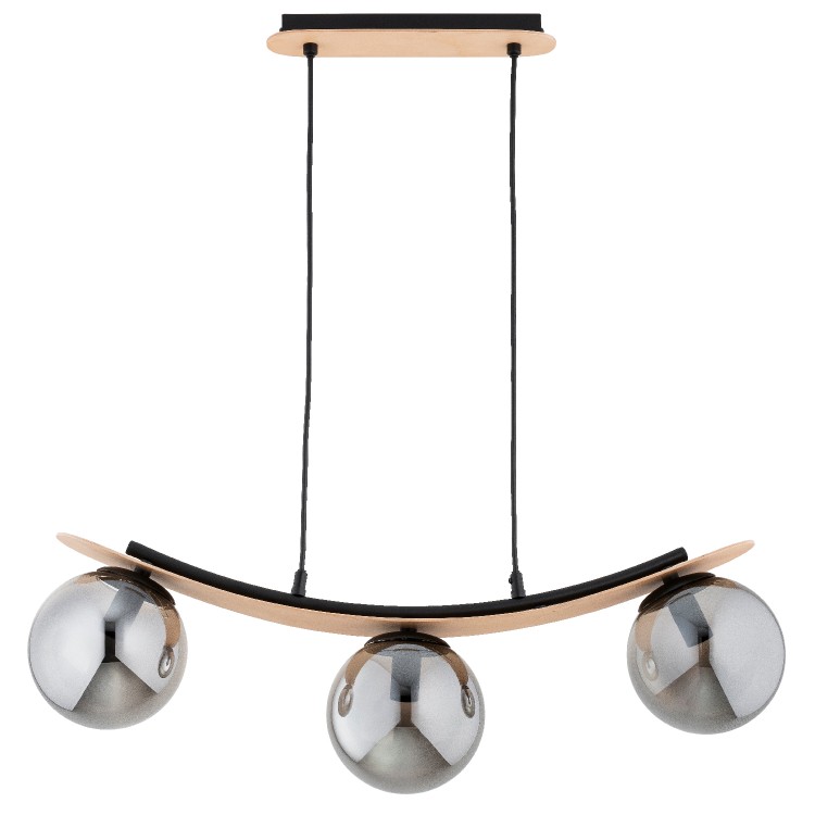 NAIRA DREWNIANA 3xE14 Alfa Lampa Wisząca 62502