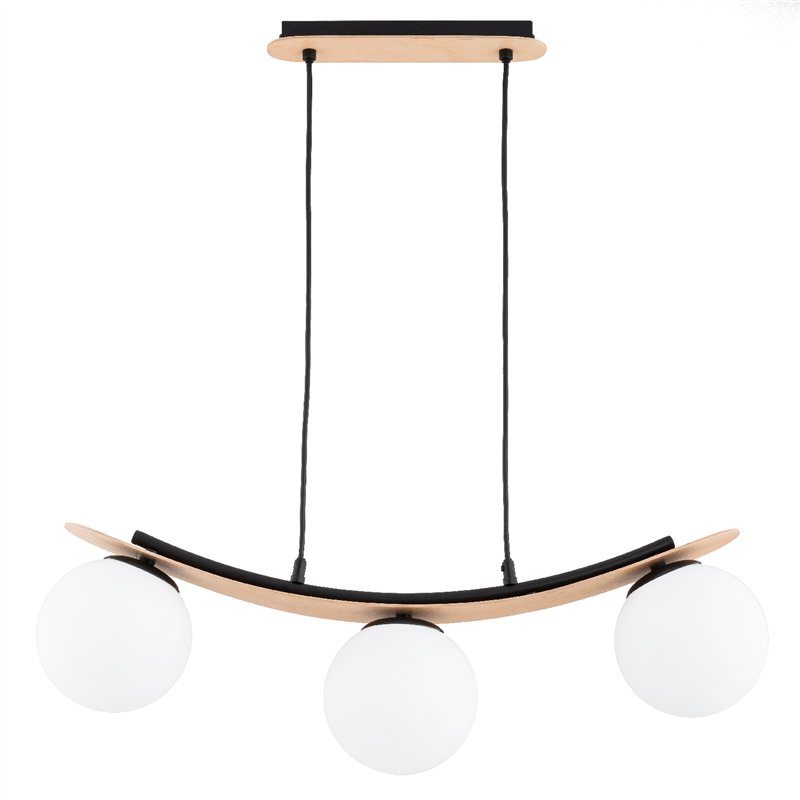 NAIRA MIX DREWNIANA 3xE14 Alfa Lampa Wisząca NAIRA MIX DREWNIANA 3xE14 Alfa Lampa Wisząca